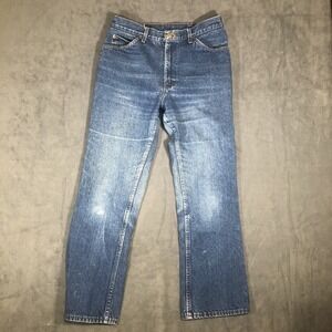 Vintage Lee Riders Straight Bootcut Jeans Made In USA YKK Zipper Preowned 34x32